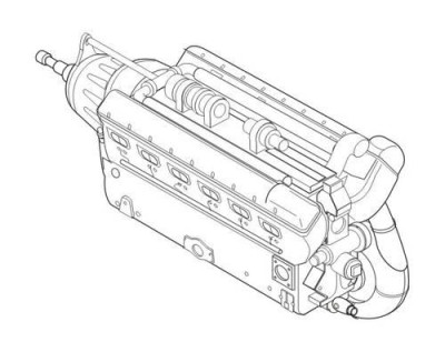 CMK 5018 Daimler-Benz DB 605 German WWII engine 1/32