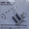 Advanced Modeling AMC 48024-1 RBK-500-255 PTAB-10-5 Cluster Bomb (2 pcs.) 1/48