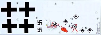 Lf Model C3255 Decals Messerschmitt Bf 109G-6 Comiso Pt.3 1/32