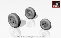Armory ARAW72313 Republic F-105D Thunderchief wheels, weighted 1/72