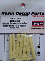 Kora Model DSM72005 TER racks Mk.82 Snakeye bombs (F-100D,F) 1/72