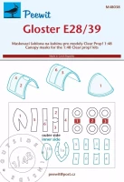 Peewit M48038 Canopy mask Gloster E28/39 Pioneer (CL.PROP) 1/48