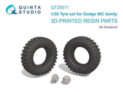 Quinta Studio QT35011 Комплект из 5 нагруженных шин для семейства Dodge WC (Звезда) 1/35