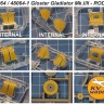 KV Models 48064 Gloster Gladiator Mk.I / Mk.II / J-8 (RODEN #401, #405, #408, #438 / EDUARD #1145) + маски на диски и колеса GB 1/48