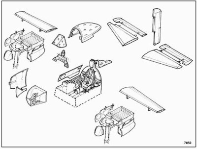 CMK 7050 A-1H Skyraider - detail set for HAS 1/72