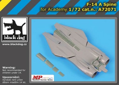 BlackDog A72071 F-14A spine (ACAD) 1/72