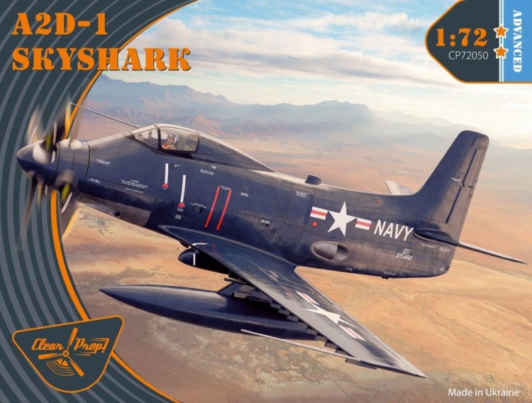 Clear Prop CPR72050 A2D-1 Skyshark Advanced kit (4x camo) 1/72