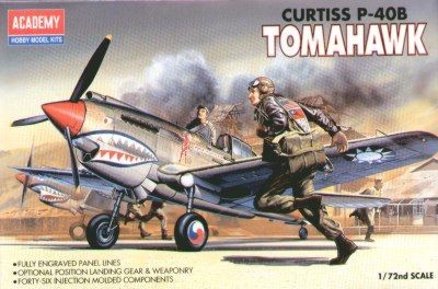 Academy 12456 Самолет CURTISS P-40B TOMAHAWK 1/72