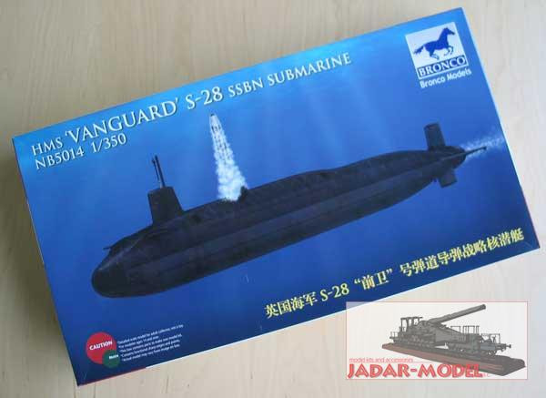 Bronco NB5014 HMS ‘vanguard’ s-28 ssbn submarine 1/350