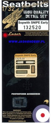 HGW 132520 Sopwtth SNIPE Early - Seatbelts 1/32