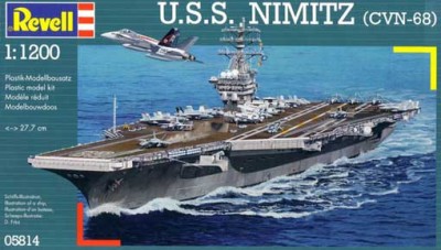 Revell 05814 Корабль Авианосец Нимиц (CVN-68) америк 1/1200