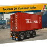 Italeri 03887 Прицеп Tecnokar 20 Container Trailer 1/24