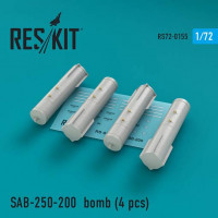 Reskit RS72-0155 SAB-250-200 bomb (4 pcs.) 1/72