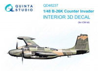 Quinta studio QD48237 B-26K (ICM) 3D Декаль интерьера кабины 1/48