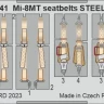 Eduard FE1341 Mi-8MT seatbelts STEEL (ZVE) 1/48