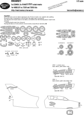New Ware NWA-M1072 Mask Su-22UM3K, Su-17UM3 EXPERT (MSVIT) 1/72