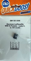 Quickboost QB32335 German Luftwaffe WWII pedals - late 1/32