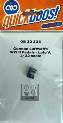 Quickboost QB32335 German Luftwaffe WWII pedals - late 1/32