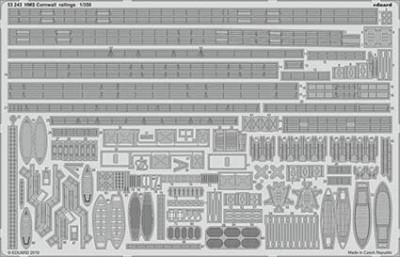 Eduard 53243 SET 1/350 HMS Cornwall railings (TRUMP)