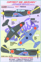 Kora Model NDT72003 Curtiss P-40E Japanese Service Part 3 декали декали 1/72