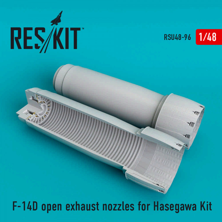Reskit RSU48-0096 F-14 (D) open exhaust nozzles (HAS) 1/48