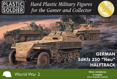 Plastic Soldier WW2V20035 German SdKfz 250 'Neu' Halftrack 1/72