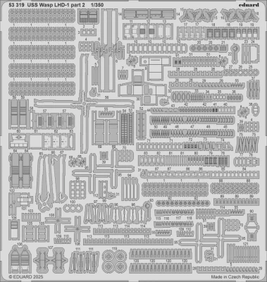 Eduard BIG5376 USS Wasp LHD-1 PART 1 (TRUMP) 1/350