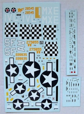 LPS Hobby LPM-72005 1/72 P-47D Decals&amp;Stencils (3x USAF camo)