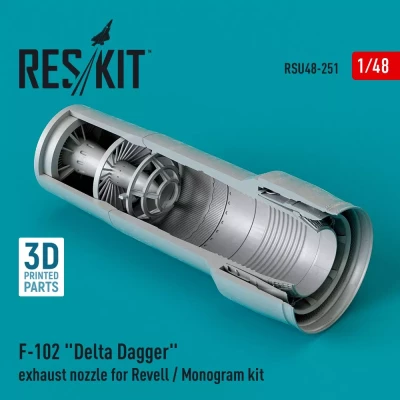 Reskit U48251 F-102 'Delta Dagger' exh. nozzle (REV/MONO) 1/48