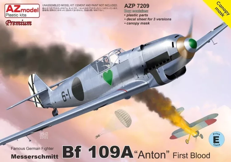 Az Model P72009 Bf 109A 'Anton' First Blood (3x camo) PREMIUM 1/72