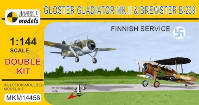 Mark 1 Models MKM-14456 Gl.Gladiator Mk.II &amp; Brester B-239 (2-in-1) 1/144