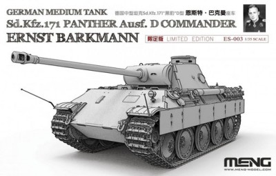 Meng Model ES-003 Panther Ausf.D Commander Ernst Barkmann 1/35