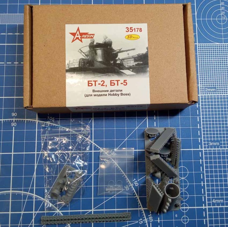 A-resin 35178	БТ-2, БТ-5  Набор внешних деталей (Hobby Boss) 1/35