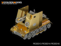 Voyager Model PE35314 WWII German 150mm s.IG.33(Sf) auf Pz.Kpfw.I Ausf.B Amour Plate (For DRAGON 6259) 1/35