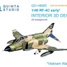 Quinta studio QD+48685 RF-4C Phantom II (early) (Hasegawa) (с 3D-печатными деталями) 1/48