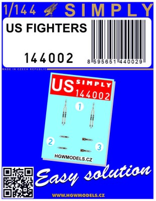 HGW 144002 Seatbelts US Fighters (SIMPLY) 1/144