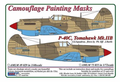 AML AMLM49029 Камуфляжные маски P-40C Tomahawk Mk.IIB 1/48