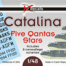 Dk Decals 48013 Catalina - Five Qantas Stars (8x camo) 1/48