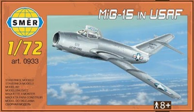 Smer 933 Миг-15 USAF (3x USAF, 1x North Korea) 1/72