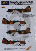 LF Model C72164 Decals Brewster Model 339B Belgium (HAS/AIRF) 1/72