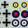 LF Model C7248 Decals Bf 109F Captured (FUJ/HAS) Part I. 1/72