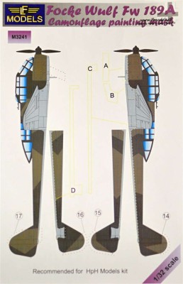 LF Model M3241 Mask Focke Wulf Fw 189A (HPH) 1/32