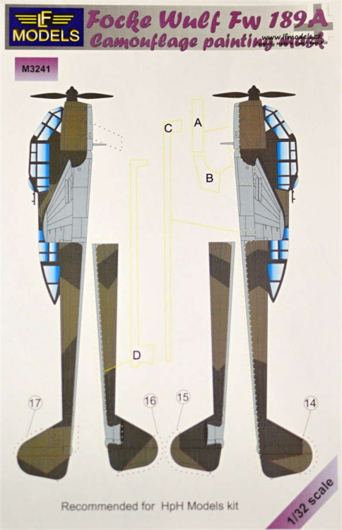 LF Model M3241 Mask Focke Wulf Fw 189A (HPH) 1/32