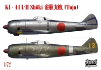Sword 72158 Ki-44 I/II Tojo (2x camo) 1/72