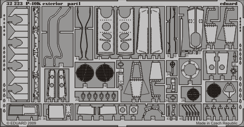 Eduard 32223 P-40K exterior HAS