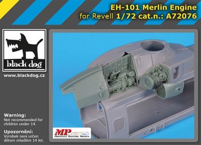 BlackDog A72076 EH-101 Merlin engine (REV) 1/72