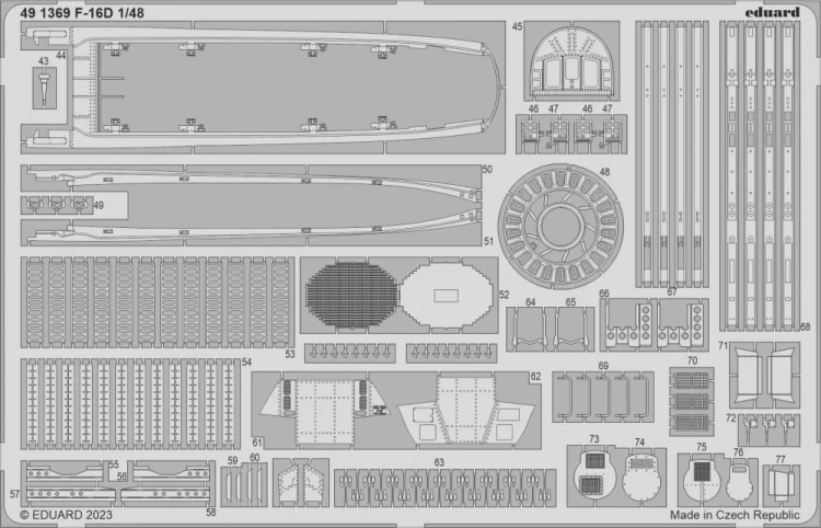 Eduard 491369 SET F-16D Block 30 (KIN) 1/48