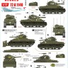 Star Decals 72-A1140 Korean War 1950-53 # 1. USMC Tanks. Sherman and Pershing. M4A3 105mm Dozer, M4A3 Flame-tank, M4A3 'Porcupine'M26A1 Pershing 1/72