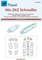 Peewit M144027 1/144 Canopy mask Me-262 Schwalbe (EDU/MARK1)