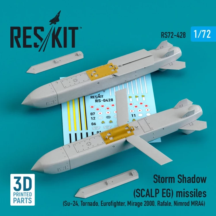 Reskit RS72-428 Storm Shadow (SCALP EG) missiles (2 pcs.) 1/72